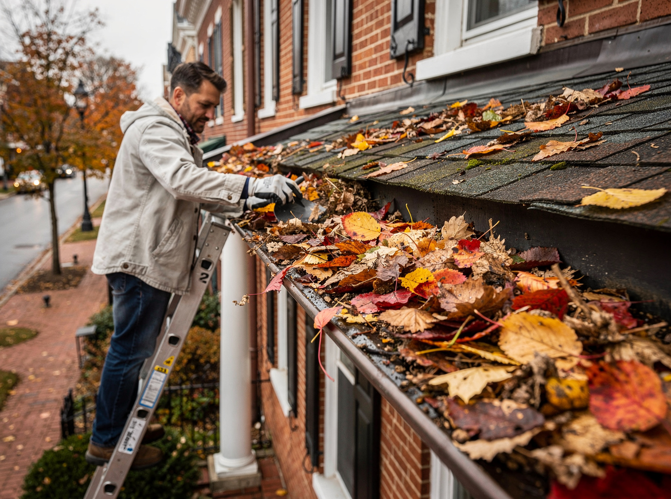 How to Handle Fall Leaf Buildup in DC Gutters